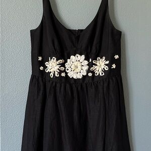 Nine West Black Dress with White Accents